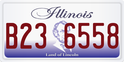 IL license plate B236558