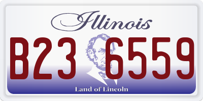 IL license plate B236559