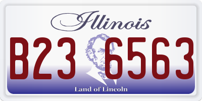 IL license plate B236563