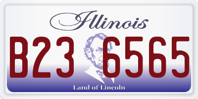 IL license plate B236565