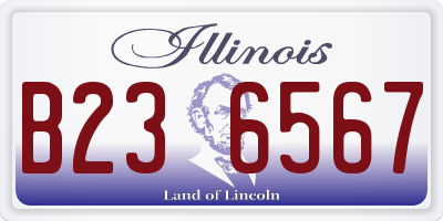 IL license plate B236567