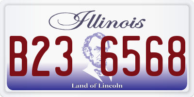 IL license plate B236568