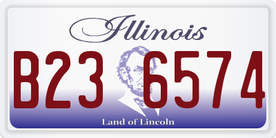 IL license plate B236574