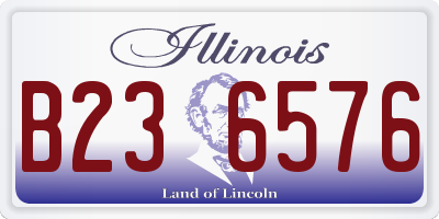 IL license plate B236576