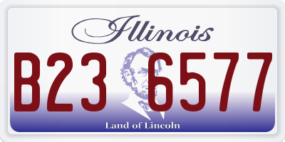 IL license plate B236577