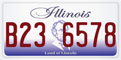 IL license plate B236578
