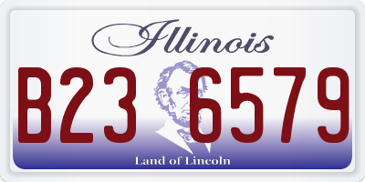IL license plate B236579