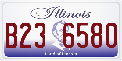 IL license plate B236580