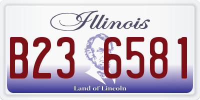 IL license plate B236581
