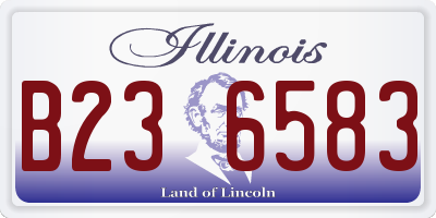 IL license plate B236583
