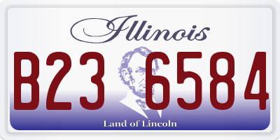 IL license plate B236584