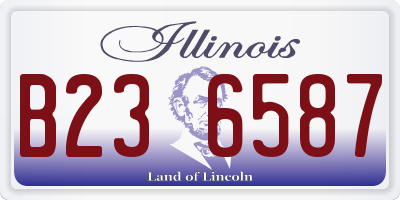 IL license plate B236587