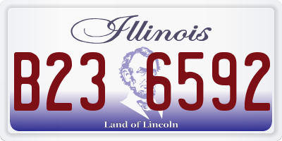 IL license plate B236592