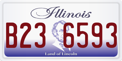 IL license plate B236593