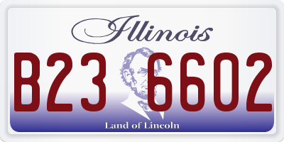 IL license plate B236602