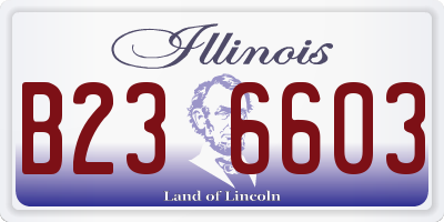 IL license plate B236603