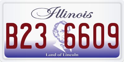 IL license plate B236609