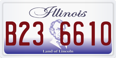 IL license plate B236610