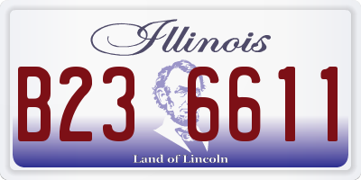IL license plate B236611