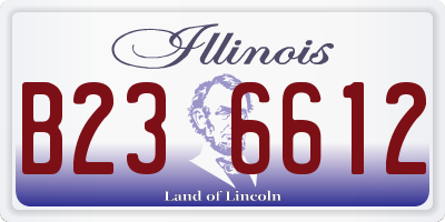 IL license plate B236612