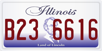 IL license plate B236616