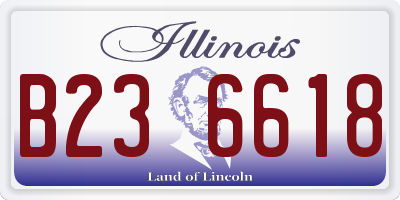 IL license plate B236618