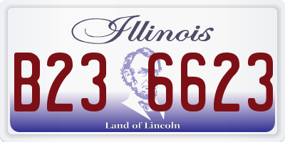 IL license plate B236623