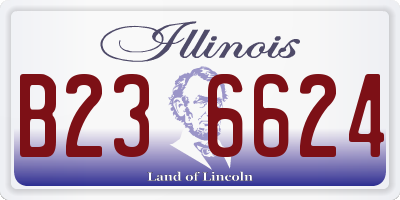 IL license plate B236624