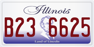 IL license plate B236625