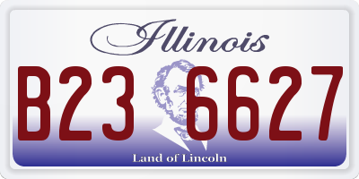 IL license plate B236627