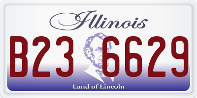 IL license plate B236629