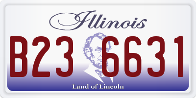 IL license plate B236631