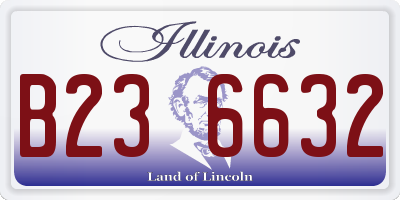 IL license plate B236632