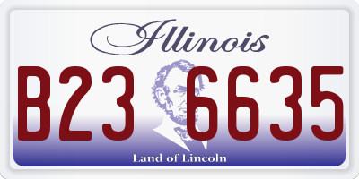 IL license plate B236635