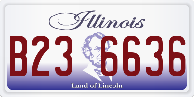 IL license plate B236636