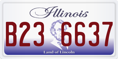 IL license plate B236637