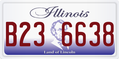 IL license plate B236638
