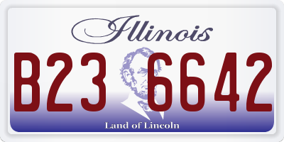 IL license plate B236642