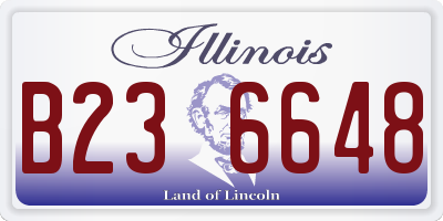 IL license plate B236648