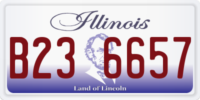 IL license plate B236657