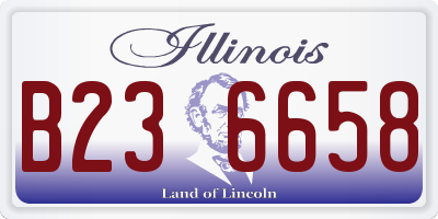 IL license plate B236658