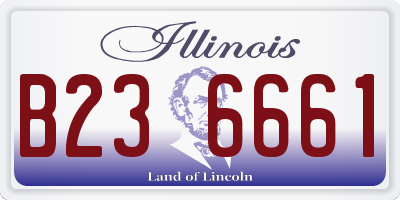 IL license plate B236661