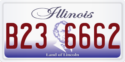 IL license plate B236662