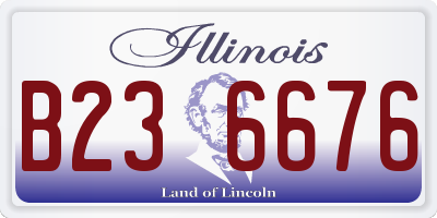 IL license plate B236676
