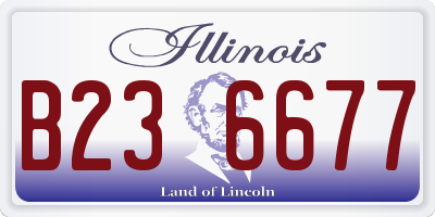 IL license plate B236677