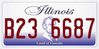 IL license plate B236687