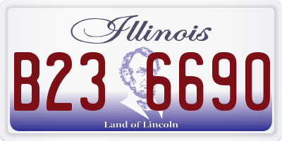 IL license plate B236690