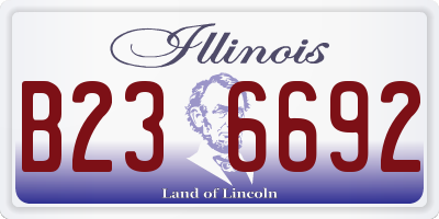 IL license plate B236692