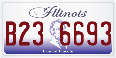 IL license plate B236693