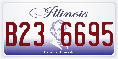 IL license plate B236695